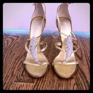 Giuseppe zanotti gorgeous gold and crystal sandals